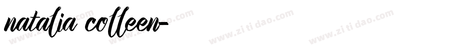 natalia colleen字体转换